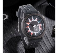 木製腕時計メンズmontreオムファッションオリジナルデザインクォーツ腕時計多機能黒檀メンズ用腕時計リロイhombre