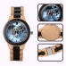 レディースとレディースの子のための木製クォーツ時計,新しい竹の腕時計,ギフト