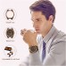 ゼブラ木製腕時計メンズ腕時計クロノグラフmontre en boisオムリロイマデラ手時計メンズ時計ドロップシッピング