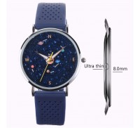 防水星空超薄型スポーツ時計、発光クォーツ時計、クリエイティブファッション腕時計、メンズの超薄型時計