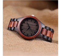 赤木製腕時計メンズ腕時計クロノグラフmontre en boisオムリロイマデラ手時計メンズ時計ドロップシッピング
