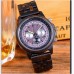メンズクォーツ時計,ファッショナブルな木製腕時計,高級クロノグラフ,多機能,ビジネスウッド