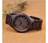 黒檀腕時計メンズ用腕時計クロノグラフmontre en boisオムリロイマデラ手時計メンズ木製腕時計ドロップシッピング
