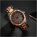 赤木製腕時計メンズ腕時計クロノグラフmontre en boisオムリロイマデラ手時計メンズ時計ドロップシッピング