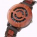 メンズクォーツ時計,新しいデザインの木製時計,ファッショナブルなクォーツ,大きな顔,木