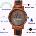 クリエイティブなメンズ木製腕時計,発光,多機能クォーツ腕時計,スポーツファッション